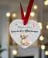 Love and a Havanese Fawn Ceramic Heart